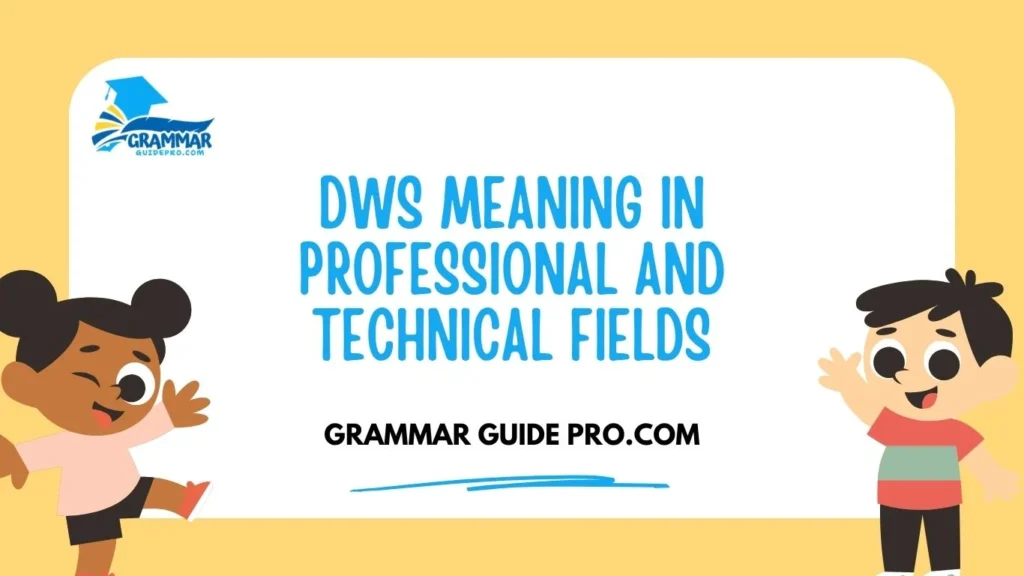 DWS Meaning in Professional and Technical Fields