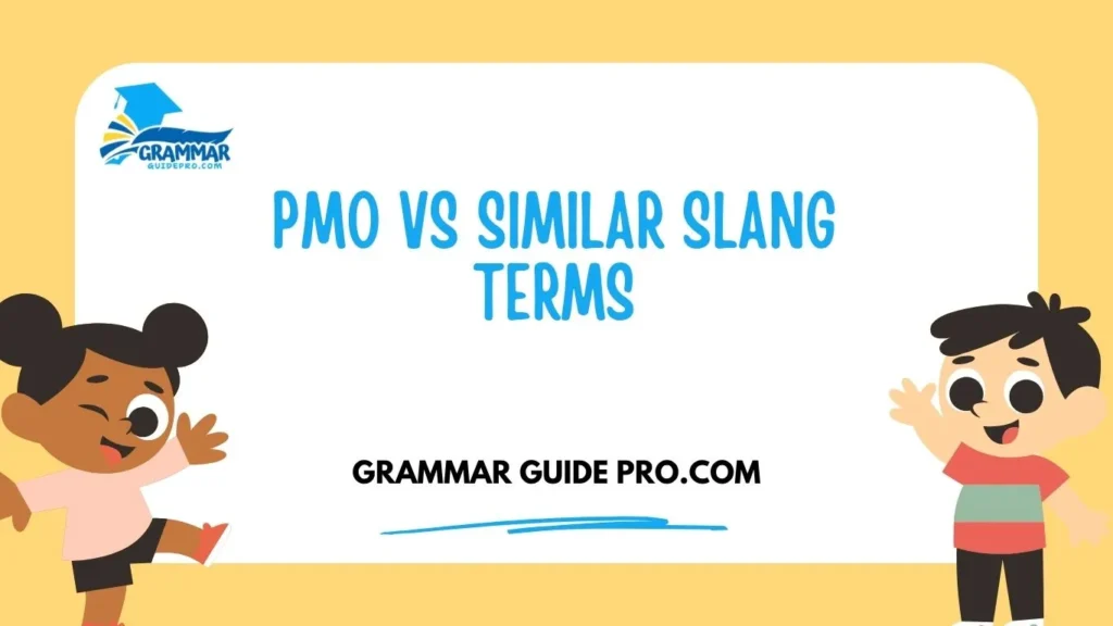 PMO vs Similar Slang Terms