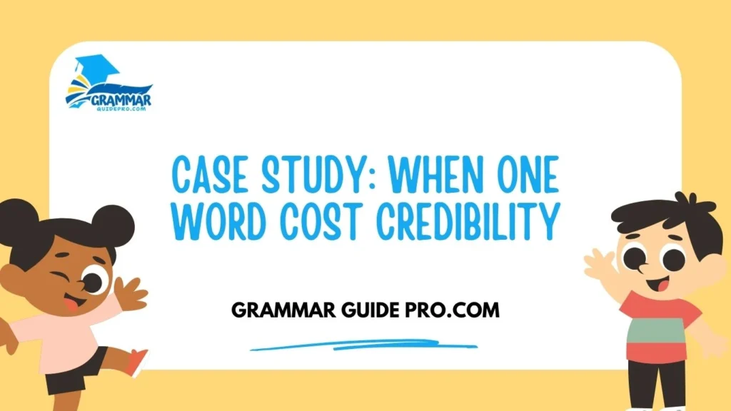 Case Study: When One Word Cost Credibility