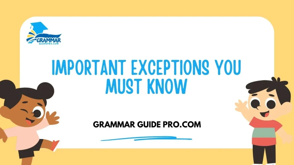 Important Exceptions You Must Know