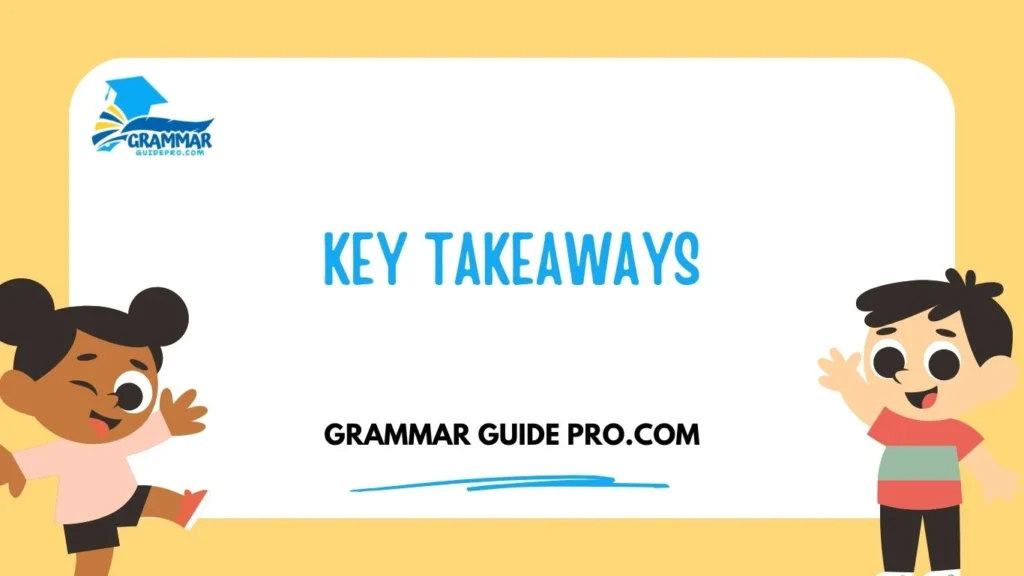 Key Takeaways